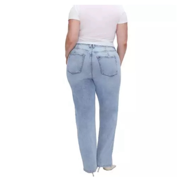 Good American straight icon stretch jeans 10 12 high rise - Picture 2 of 12